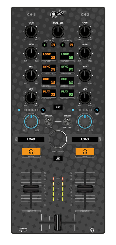 Reloop Mixtour Skin Gradienter Grey